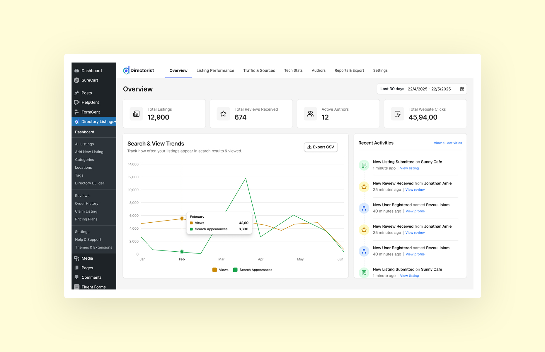 Quick Overview Dashboard