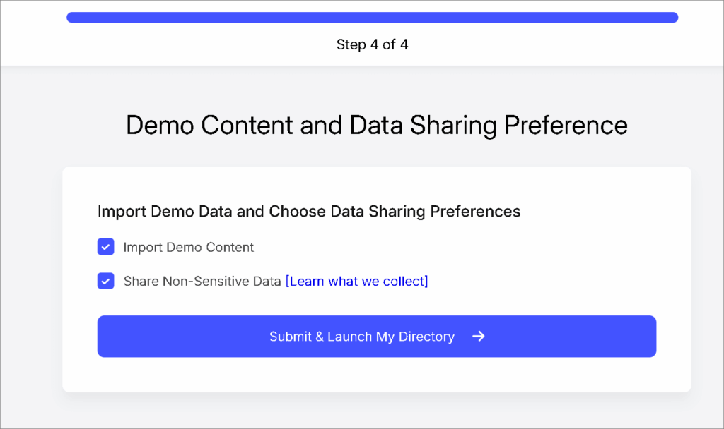Directorist Setup Wizard 4