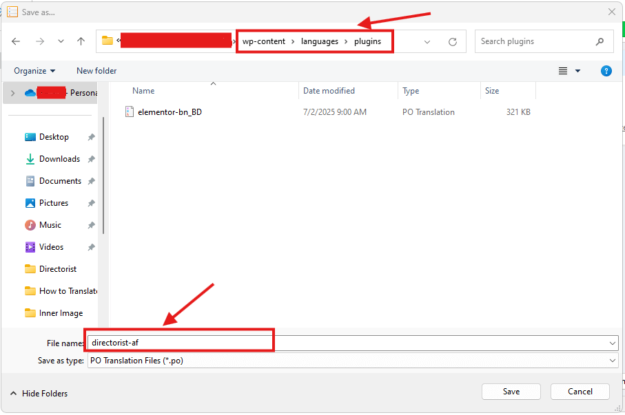How To Set up poedit on directory Step 5