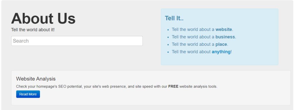Directory Submission Sites- About Us