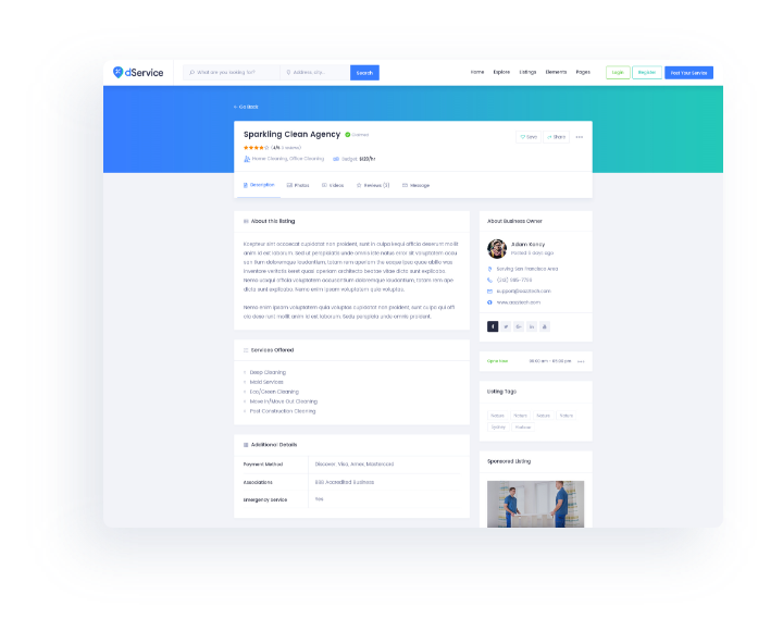 Directory listing website