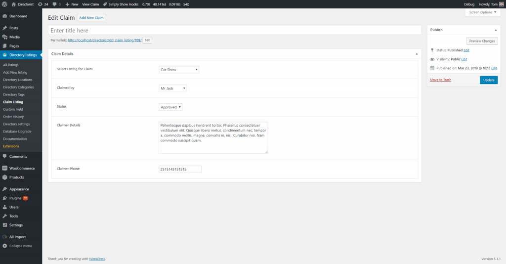 business directory plugin for wordpress